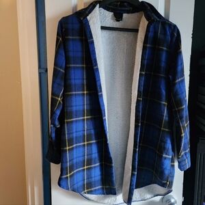Sweet Claire Blue Plaid Jacket